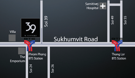 Ἱ39 Condo by Sansiri 39 ͹  ʹ (آԷ 39) ҧþԹҴ ҧҡʶҹö俿 BTS 