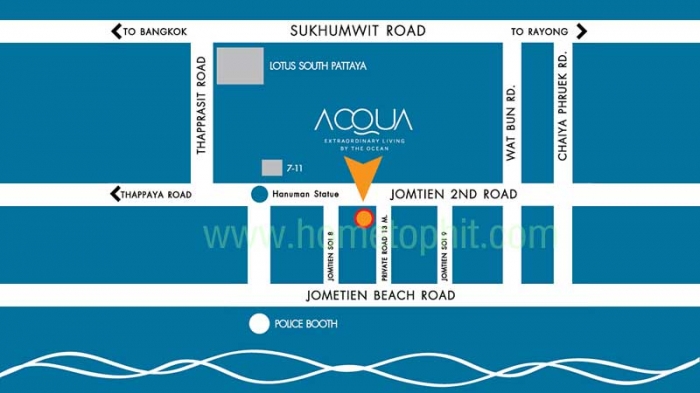 ἹAcqua Condominium Pattaya Jomtien Beach ͤ ͹ ѷ Ҵ¹