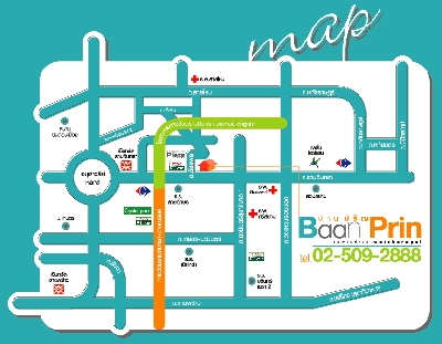แผนที่บ้านปริญ รามอินทรา-วัชรพล ทาวน์โฮม ทาวน์เฮาส์ ถนนวัชรพล Baan Prin Townhome Ramindhra Watcharapol