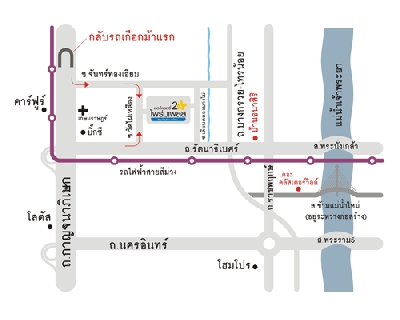 แผนที่เดอะไพรเวซี่ ไพร์มเพลส 2 รัตนาธิเบศร์ บางใหญ่ บ้านเดี่ยว บ้านโครงการ