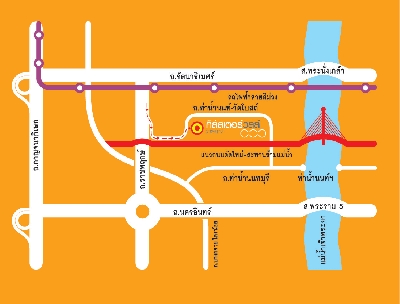 แผนที่เดอะคลัสเตอร์วิลล์ ราชพฤกษ์ บ้านเดี่ยว บ้านจัดสรร บ้านโครงการ