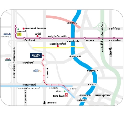 แผนที่ธนาสิริ ปิ่นเกล้า - ราชพฤกษ์ บ้านโครงการ บ้านจัดสรร บ้านเดี่ยว