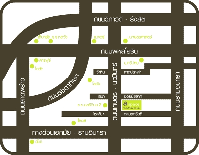 แผนที่A Space Kaset Condo คอนโด เอ สเปซ เกษตร (รามอินทรา 14)