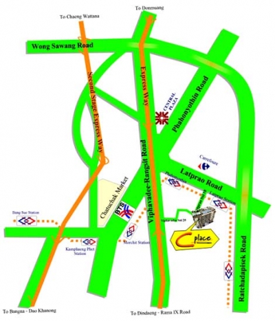 แผนที่C Place Condo Ladprao 18 ซี เพลส คอนโด ลาดพร้าว 18