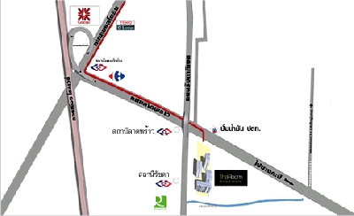แผนที่The Room Condo Ratchada-Ladprao เดอะ รูม คอนโด รัชดา-ลาดพร้าว