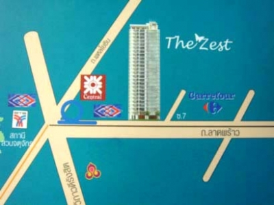 แผนที่The Zest Comdo Ladprao 7 เดอะ เซสท คอนโด ลาดพร้าว 7