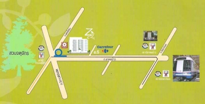 แผนที่Z2 Condo Ladprao 5 คอนโด ซีทู ลาดพร้าว 5