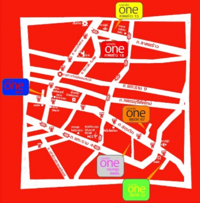 แผนที่Condo One Sukhumvit67 คอนโดวัน สุขุมวิท67