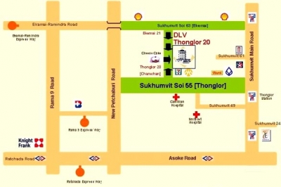 แผนที่DLV Thonglor20 Condo ดีแอลวี คอนโด ทองหล่อ20