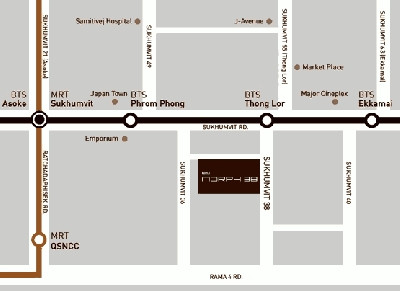แผนที่Ideo Morph38 Condo Sukhumvit38 คอนโด ไอดีโอ มอร์ฟ38 สุขุมวิท38 สถานีรถไฟฟ้า BTS ทองหล่อ
