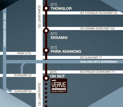 แผนที่Ideo Verve Sukhumvit