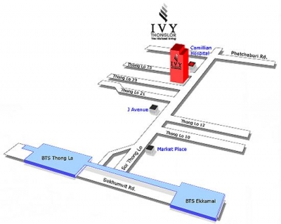 แผนที่Ivy Thonglor Condo ไอวี่ คอนโด ทองหล่อ