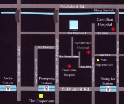 แผนที่Kool Residence Condo Sukhumvit39 คูล เรสซิเดนซ์ คอนโด สุขุมวิท39 ใกล้ สถานีรถไฟฟ้า BTS พร้อมพงษ์