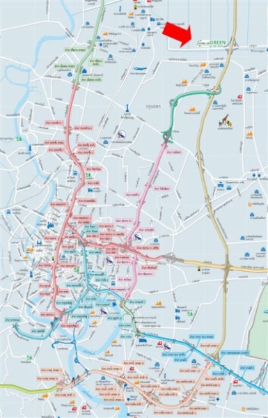 แผนที่บ้านฟ้าปิยรมย์ เลค แอนด์ พาร์ค2 บ้านเดี่ยว ลำลูกกา คลอง6