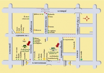 แผนที่บ้านฟ้า กรีนพาร์ค รอยัล ปิ่นเกล้า บ้านเดี่ยว พุทธมณฑล สาย1