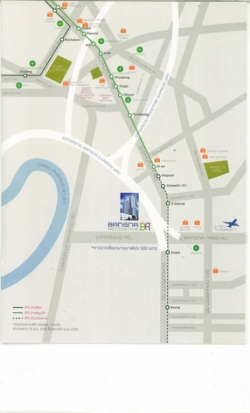 แผนที่Condo Bangna Residence คอนโด บางนา เรสซิเดนซ์
