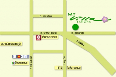 แผนที่คอนโด คันทรีคอมเพล็กซ์ บางนา