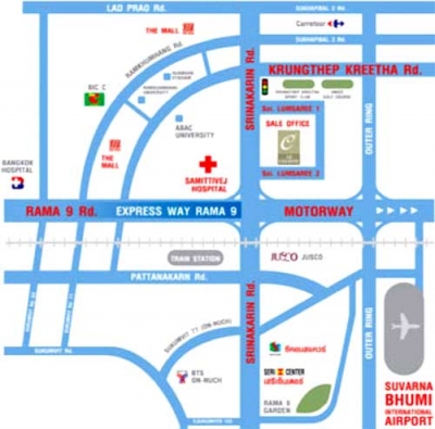 แผนที่Condo Le Celeste Rama 9-Srinakarin คอนโด เลอเซแลส พระราม 9-ศรีนครินทร์