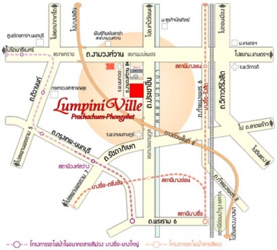 แผนที่Lumpini Ville Prachachuen-Phongphet Condominium คอนโด ลุมพินี วิลล์ ประชาชื่น-พงษ์เพชร