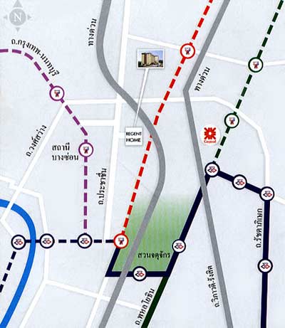 แผนที่Regent Home VI Prachachuen