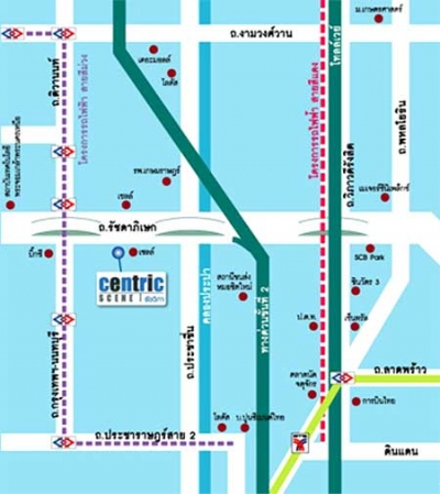แผนที่Centric Scene Ratchavipha Condominium คอนโด เซ็นทริค ซีน รัชวิภา