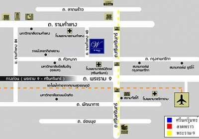 แผนที่The Wellington Condominium เดอะ เวลลิงตัน คอนโดมิเนียม (รามคำแหง 40)