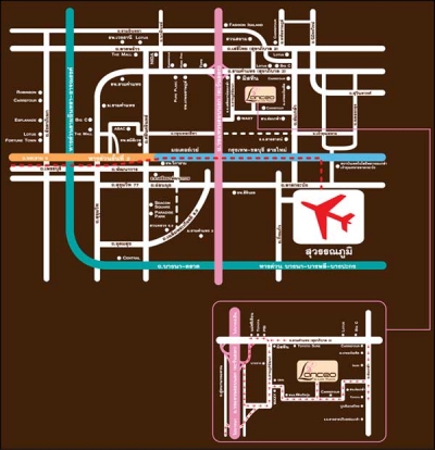 แผนที่Lanceo แลนซีโอ รามคำแหง-วงแหวนฯ มิสทีน บ้านเดี่ยว โครงการบ้าน