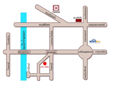 แผนที่My Isara Rama 5 บ้านมายอิสระ พระราม 5