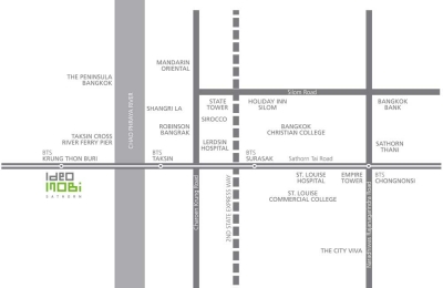 แผนที่IDEO MOBI Sathorn CONDO ไอดีโอ โมบิ สาทร คอนโด