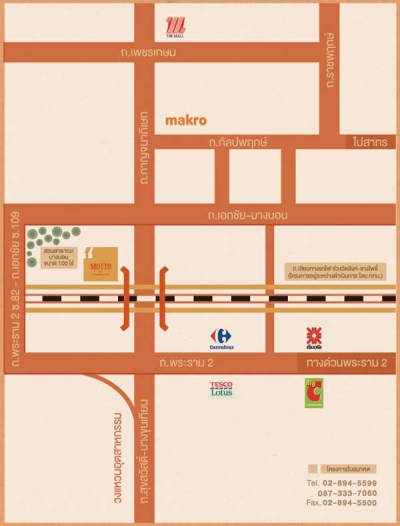 แผนที่มอตโต้ บาย ชนันธร motto by chanuntorn เอกชัย บางบอน บ้านเดี่ยว ทาวน์โฮม