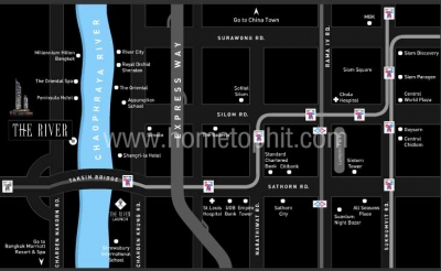 แผนที่The River Condo Bangkok