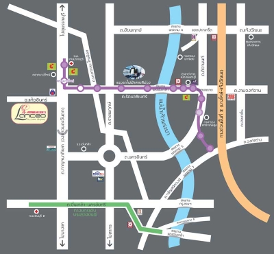 แผนที่Lanceo CRIB แลนซีโอ คริป รัตนาธิเบศร์ บางใหญ่ (แก้วอินทร์)