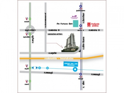 แผนที่The Mark condo Ratchada Airport link
