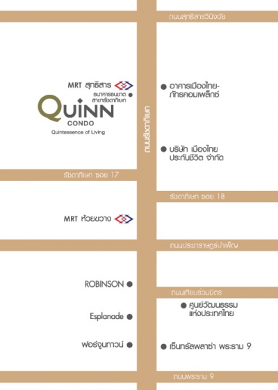 แผนที่QUINN CONDO ควินน์ คอนโด