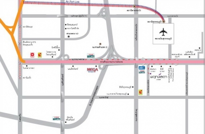แผนที่บ้านพฤกษ์ลดา บางพลี โครงการบ้านจัดสรร