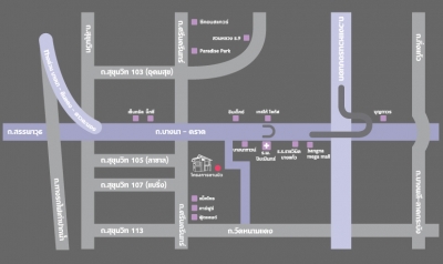 แผนที่พฤกษาปูริ บางนา กม.5 บ้านจัดสรร