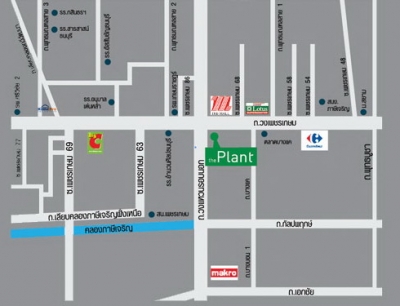 แผนที่เดอะแพลนท์ The Plant บางแค บ้านจัดสรร