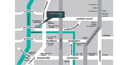 แผนที่เดอะแพลนท์ ไลท์ The Plant Light ติวานนท์ รังสิต บ้านจัดสรร