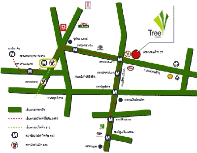 แผนที่Tree Condo Ladprao 27 ทรี คอนโด ลาดพร้าว 27 ใกล้สถานีไฟฟ้ามหานครลาดพร้าว