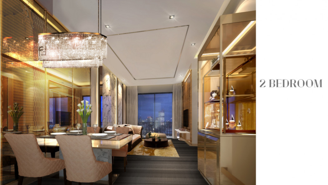 รูปภาพ ขาย คอนโด 2 ห้องนอน Sapphire Luxurious Condominium Rama III 53 ตรม. วิวแม่น้ำ ห้องกว้าง แต่งสวย ราคาดี